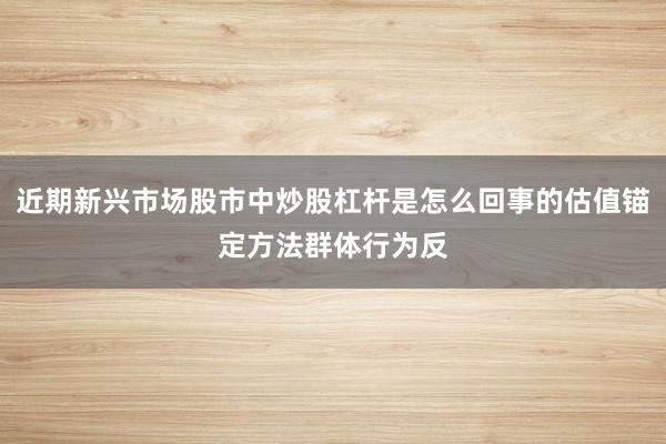 近期新兴市场股市中炒股杠杆是怎么回事的估值锚定方法群体行为反