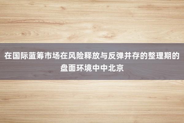 在国际蓝筹市场在风险释放与反弹并存的整理期的盘面环境中中北京